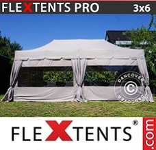 Canopy 3x6 m Latte, incl. 6 sidewalls and 6...